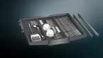 Siemens SZ36DX02 juodas stalčius indaplovei