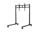 Next Level Racing Floor Stand &ndash; Round Tube Freestanding Single Monitor Stand &ndash; iki 65 colių &ndash; auk&scaron;čio reguliavimas, pakreipimas &ndash; maksimali apkrova 50 kg &ndash; juoda