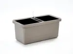 Urbalive Berberis Duo savaiminio laistymo vazonas 78 x 39 cm, &scaron;viesiai pilkas