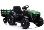LEAN CARS Electric Ride On Tractor with Trailer BDM0925 Military Green