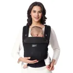 MOMCOZY BC001 ne&scaron;iojamoji kūdikio ne&scaron;yklė nuo naujagimio iki mažylio, Air Mesh, juoda
