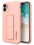 iLike Samsung Galaxy A22 5G Kickstand Case Silicone Stand Cover Pink
