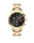 DANIEL WELLINGTON Classic Men's Watch 42mm Rose Gold Black Leather DW00100641