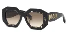 Philipp Plein moteri&scaron;ki akiniai nuo saulės SPP098M530700 - juodas acetato rėmelis, pilki lę&scaron;iai, 53 mm
