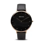 BERING Women's Classic Quartz Watch 14839-462 39mm Rose Gold Stainless Steel Mesh