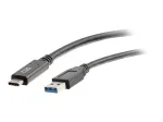 C2G 6ft USB C to USB A laidas - USB 3.2 - 5Gbps - M/M - Juodas
