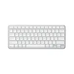 Satechi Slim EX1 Bluetooth klaviatūra trims įrenginiams su Mac/Windows režimo perjungimu (sidabrinė)