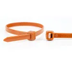 WKK Plastikinis kabelio rai&scaron;tis rudas 300x4.8 mm 100 vnt.
