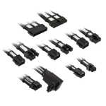 Laidinio prailginimo rinkinys Kolink COREPRO-EK-12VT2-BWH &mdash; 12V, 2&times;6-pin Type 2 jungtys