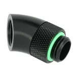 Barrow 45&deg; Sukamasis adapteris G1/4 AG į G1/4 IG, juodas (TWT45-B01 b)