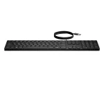 HP Desktop 320K laidinė USB klaviatūra, itali&scaron;kas i&scaron;dėstymas, pilno dydžio, žemo profilio klavi&scaron;ai, juoda, Smart Buy