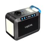 LogiLink ne&scaron;iojama elektrinė stotis 200W, 148Wh Li-ion, gryno sinusoidės, USB-C PD 45W, LED &scaron;viesa