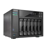 Asustor LOCKERSTOR 6 NAS darbalaukio Intel&reg; Celeron&reg; N5105 8 GB DDR4 HDD ADM juoda