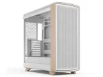 Fractal Design Summit Chalk White TG Clear Tint vidutinio bok&scaron;to korpusas su tikro ąžuolo priekine panele