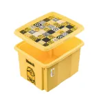 KEEEPER dėžė su dangčiu 15L Karolina &ldquo;Minions Mosaic&rdquo; 38x29.5x20.5 cm geltona