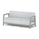 KETER sodo sofa trivietė Scandi Linea 3 vietų sofa &scaron;viesiai pilka/tamsiai plieno pilka