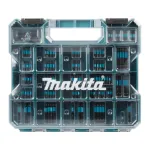 Bitų rinkinys Makita E-24826 &mdash; 100 vnt., įvairūs atsuktuvo ir gręžimo antgaliai, juodas