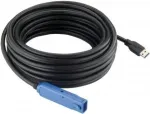 EXSYS EX-1406 USB 3.2 Gen 1 aktyvus prailginimo kabelis, 10 m, juodas