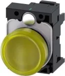 Siemens SIRIUS ACT 3SU1102-6AA30-3AA0 geltona LED signalinė lemputė, 24V AC/DC, 22mm