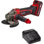 Einhell TE-AG 18/125-2 Li akumuliatorinis kampinis &scaron;lifuoklis 18V 125mm su 4.0Ah akumuliatoriumi ir įkrovikliu 4431190