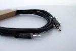 Cordial 14829 3,5 mm jack audio kabelis, 1,5 m, juodas, PVC apvalkalas, vytos poros