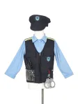 Souza! policininko kostiumas su kepure ir aksesuarais, 4-7 metų