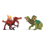 Žaislų figūrėlių rinkinys Schleich Eldrador Creatures Ugnies dinozauras prie&scaron; Džiunglių driežą, modelis 70834