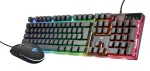 Trust GXT 838 Azor žaidimų klaviatūra su pele, USB, RGB ap&scaron;vietimas, juoda
