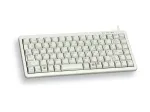 Cherry Slim Line G84-4100 kompakti&scaron;ka klaviatūra, PS/2 + USB, 83 klavi&scaron;ai, voki&scaron;ka i&scaron;dėstymas (QWERTZ), &scaron;viesiai pilka