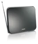 Philips SDV6224/12 skaitmeninė patalpų TV antena, 42 dB, HDTV/UHF/VHF/FM, 75 omų, 1,8 m kabelis