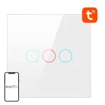 Avatto TS02-EU-W3 i&scaron;manusis &scaron;viesos jungiklis, WiFi, 3 krypčių