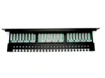 Digitus DN-91524U-EC 19" Cat5e U/UTP 24 jungčių komutacinė plok&scaron;tė, 1U, su kabelių tvirtinimu, juoda