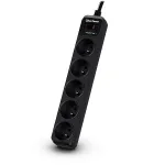 CyberPower Tracer III B0520SC0-FR apsaugos nuo vir&scaron;įtampių blokas, juodas, 5 ki&scaron;tukiniai lizdai, 200&ndash;250 V, 1,8 m