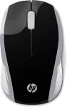 HP Wireless Mouse 200 (Pike Silver), ambidextrinė, optinė, RF belaidė, 1000 DPI, sidabrinė