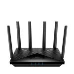 Belaidis mar&scaron;rutizatorius Cudy BE6500 Gigabit dviejų juostų Wi‑Fi 7 (802.11be), 2,4/5 GHz, 4x Gigabit LAN, ARM keturių branduolių 2 GHz