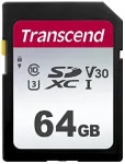 Transcend SDXC 300S 64 GB SD atminties kortelė, UHS-I, Class 10, U1