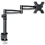 Techly ICA-LCD 502BK stovas monitoriui ant stalo, ilga ranka, pakreipimas, 13-27 colių