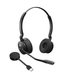 Jabra Engage 55 Stereo belaidės DECT ausinės su mikrofonu, ant ausų, USB-A, Microsoft Teams, juodos/titano spalvos