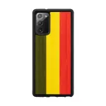 Dėklas Samsung Galaxy Note20 medinis ir polikarbonatinis reggae juodas man and wood