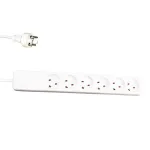 Prailginimo laidas Garbot 24155124-3EE 3 m 6 ki&scaron;tukinių lizdų vidaus baltas