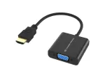 Conceptronic ABBY20B HDMI į VGA adapteris, 0,25 m, HDMI A tipo (standartinis), VGA (D-Sub), ki&scaron;tukas, lizdas, tiesus