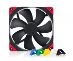 140 mm korpuso ventiliatorius Noctua NF-A14 PWM chromax.black.swap, 12V, 300&ndash;1500 RPM, PWM, 140,2 m&sup3;/h, 24,6 dB
