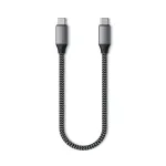 Satechi USB-C (vyri&scaron;kas) į USB-C (vyri&scaron;ką) kabelis &ndash; 25 cm &ndash; USB maitinimas (100 W) (ST-TCC10M)