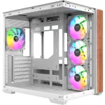 Thermaltake View 380 WS ARGB Midi bok&scaron;tas Baltas