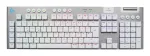 Logitech G G915 X LIGHTSPEED klaviatūra, žaidimų, USB, RF belaidė, Bluetooth, QWERTZ voki&scaron;kas i&scaron;dėstymas, balta