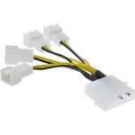 Maitinimo adapterio laidas Molex InLine 33341A 0,05 m 4x ventiliatoriaus jungtis