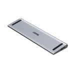KVM jungiklis Unitek D1106AGY01 USB-C triguba 4K dokų stotelė su KVM, 3x USB-A, 5x USB-C, HDMI&times;2, DP&times;1, RJ-45, SD skaitytuvas, 3840&times;2160@60Hz, aliuminis