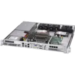 Supermicro SuperChassis 515-R407 - 1U stelažinis korpusas STD ir WIO pagrindinėms plok&scaron;tėms, 2x 2,5 colio vietos, LED indikatoriai, 4x PWM ventiliatoriai, 2x AOC au&scaron;inimo ventiliatoriai, maitinimo blokas 400 W, 43 x 437 x 429 mm