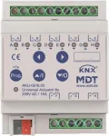 MDT AKU-0816.03 universalus vykdymo modulis, 8 kanalų, 4TE REG, 16 A, 230 VAC, 100 &micro;F, 15 EVG