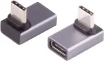 USB-C adapteris ShiverPeaks Pro 90&deg; kampinis 4.0 &ndash; stačiu kampu lenktas USB-C lizdas, suderinamas su USB4/USB3.2